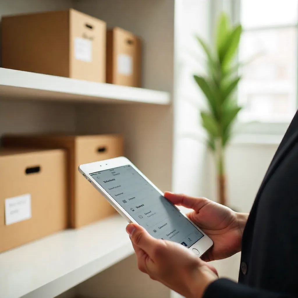 Inventarisatie proces in een moderne woning